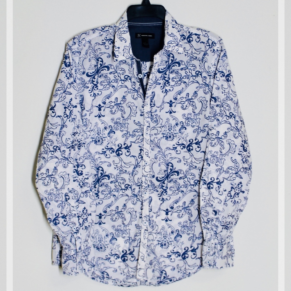 INC Paisley Button Down Shirt
